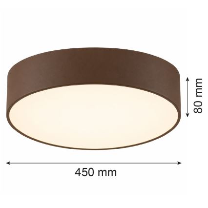 Argon 6364 - Stropné svietidlo DARLINGOS 3xE27/15W/230V priem. 45 cm hnedé