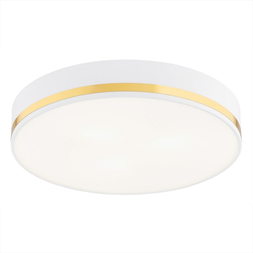 Argon 7034 - Stropné svietidlo AMORE 2xE27/15W/230V pr. 25 cm biela/zlatá