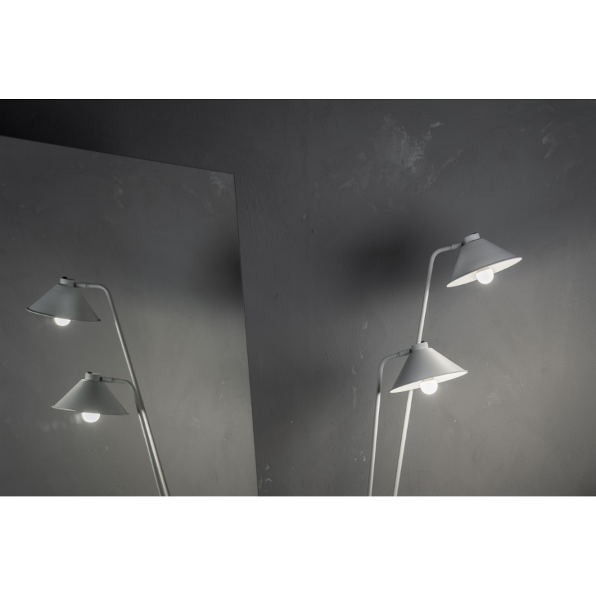 Argon 7074 - Stojacia lampa GABIAN 2xE27/15W/230V biela