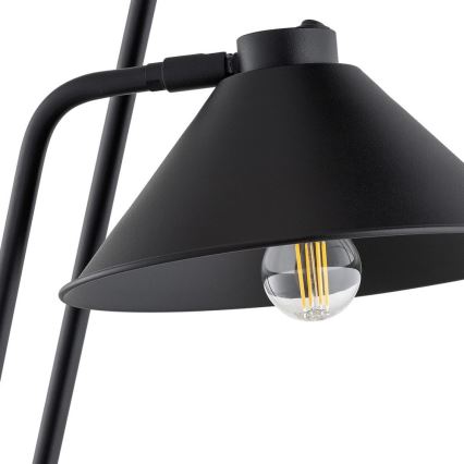 Argon 7075 - Stojacia lampa GABIAN 2xE27/15W/230V čierna