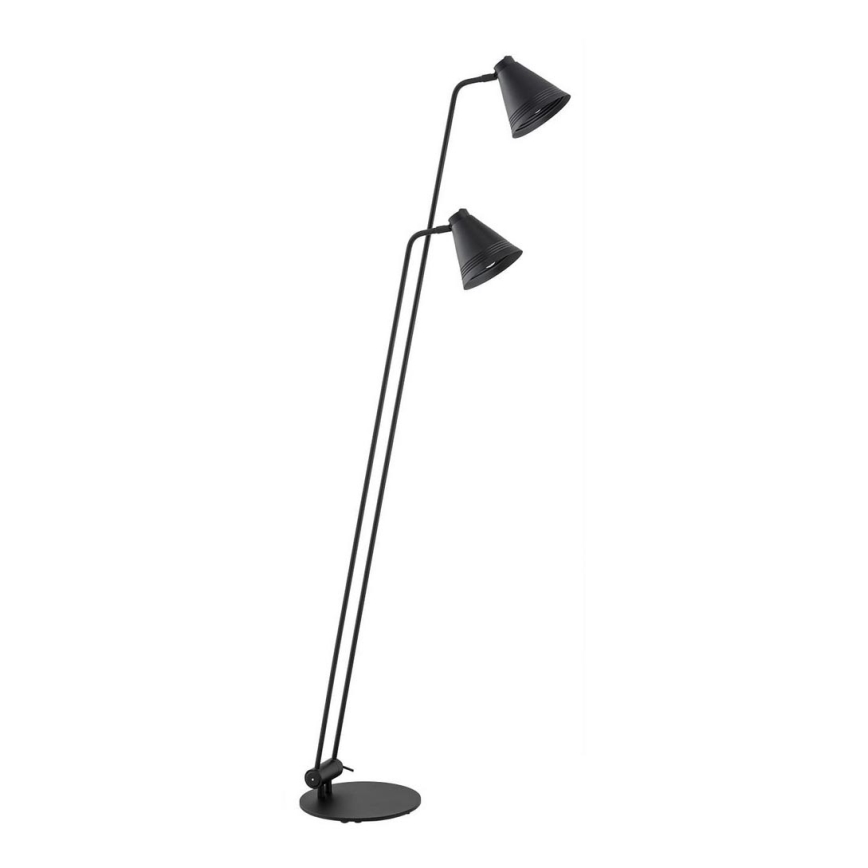 Argon 7077 - Stojacia lampa AVALONE 2xE27/15W/230V čierna