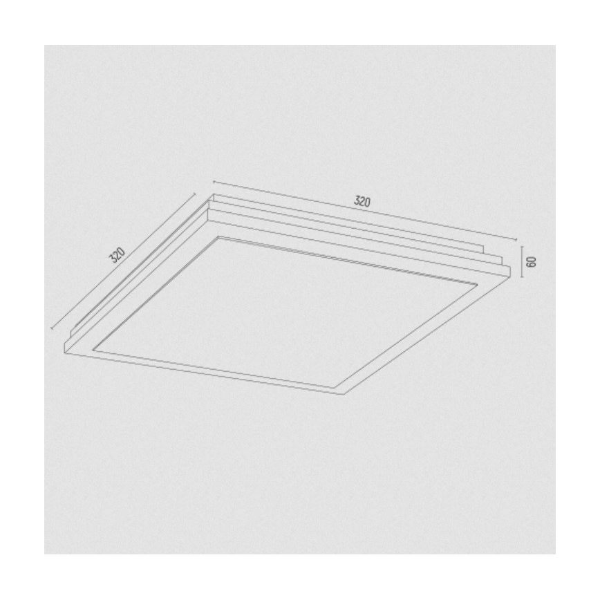 Argon 7146 - Stropné svietidlo CASERTA 2xE27/15W/230V 32x32 cm
