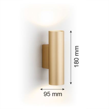 Argon 7178 - Nástenné svietidlo MITOS PLUS 2xGU10/5W/230V zlatá