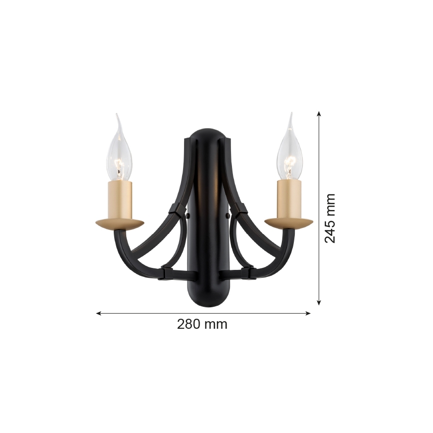 Argon 7181 - Nástenné svietidlo LORENZO 2xE14/7W/230V