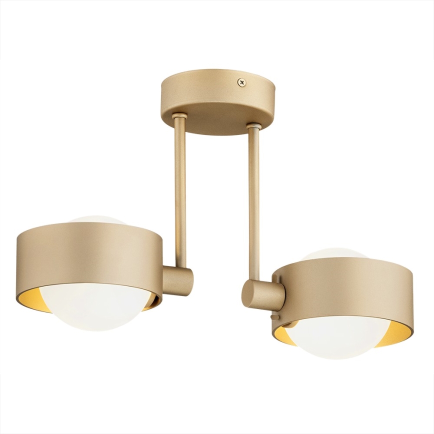 Argon 7215 - Kúpeľňový luster na tyči MASSIMO PLUS 2xG9/6W/230V IP44 zlatá