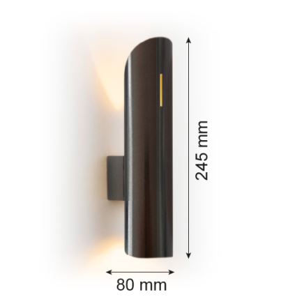 Argon 7232 - Nástenné svietidlo AKRON PLUS 2xG9/6W/230V