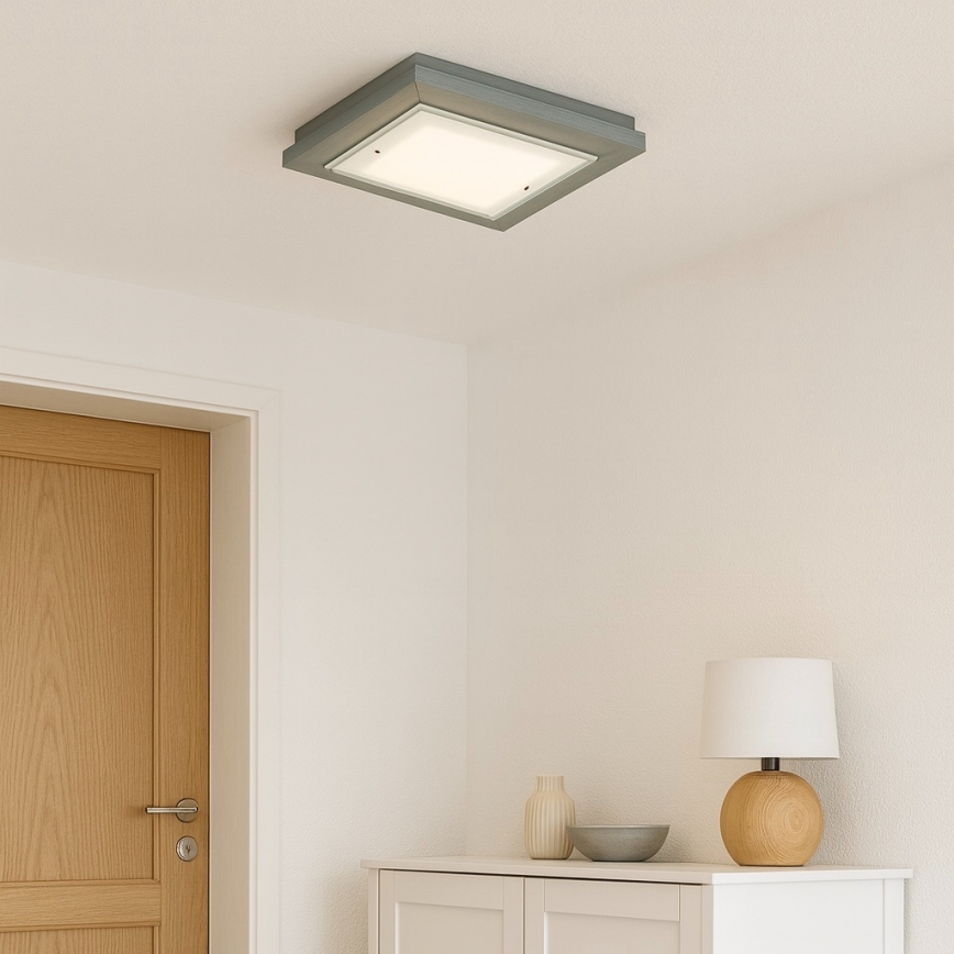 Argon 7269 - Stropné svietidlo TABOR 2xE27/15W/230V 32x32 cm sivé