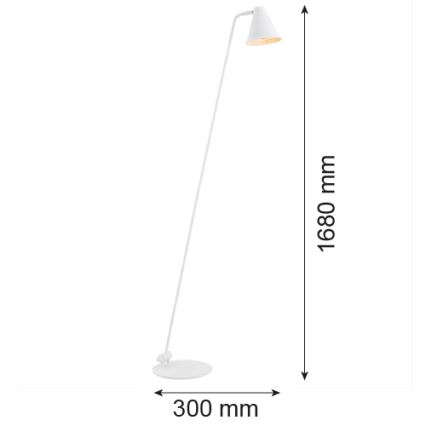 Argon 8001 - Stojacia lampa AVALONE 1xE27/15W/230V biela