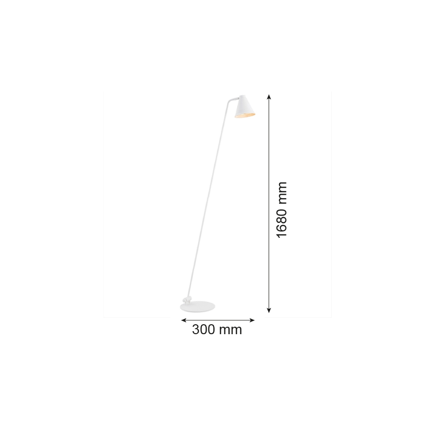 Argon 8001 - Stojacia lampa AVALONE 1xE27/15W/230V biela