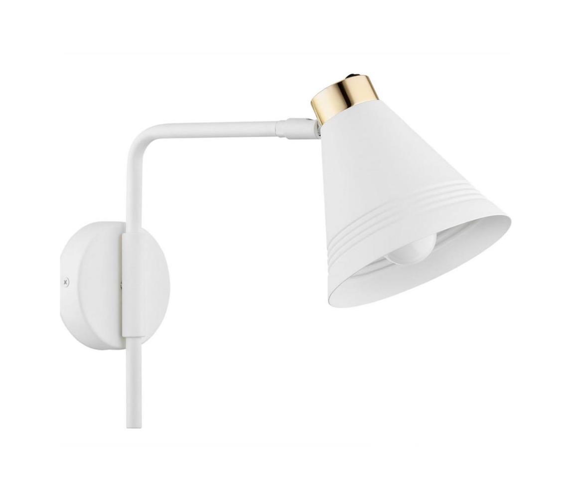 Argon Argon 8006 - Nástenná lampa AVALONE 1xE27/15W/230V 34 cm biela/zlatá