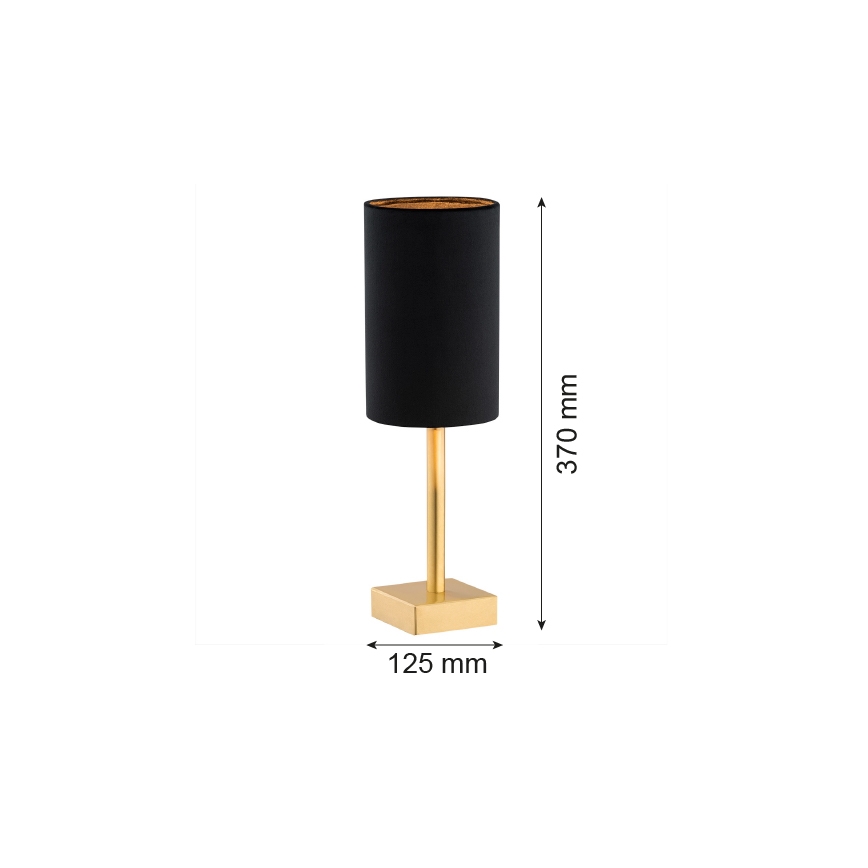 Argon 8031 - Stolná lampa ABRUZZO 1xE14/7W/230V mosadz/čierna