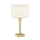 Argon 8047 - Stolná lampa ABBANO 1xE27/15W/230V mosadz/biela