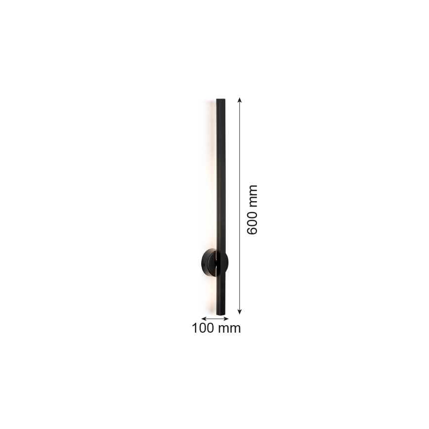 Argon 8052 - LED Nástenné svietidlo ASSE LED/6W/230V čierna