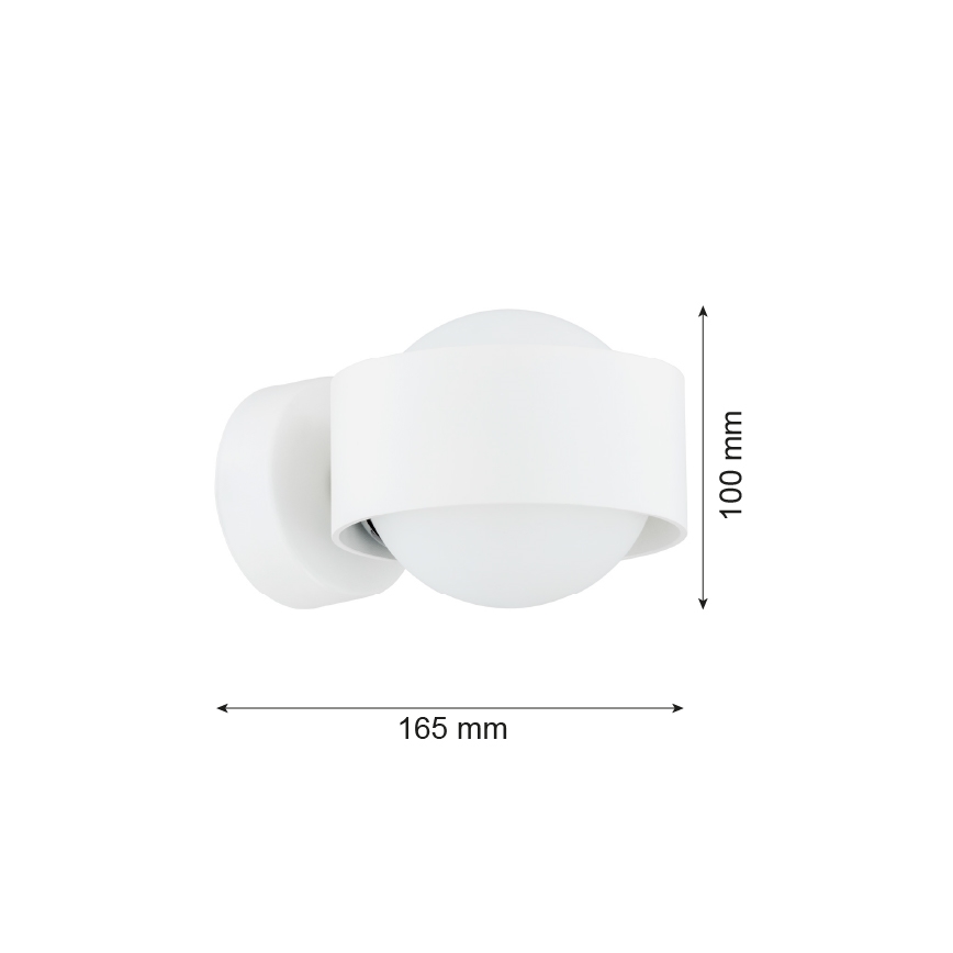 Argon 8057 - Nástenné svietidlo MASSIMO PLUS 1xG9/6W/230V biela