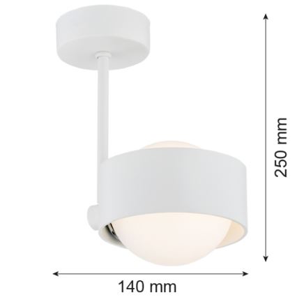 Argon 8058 - Luster na tyči MASSIMO PLUS 1xG9/6W/230V biela