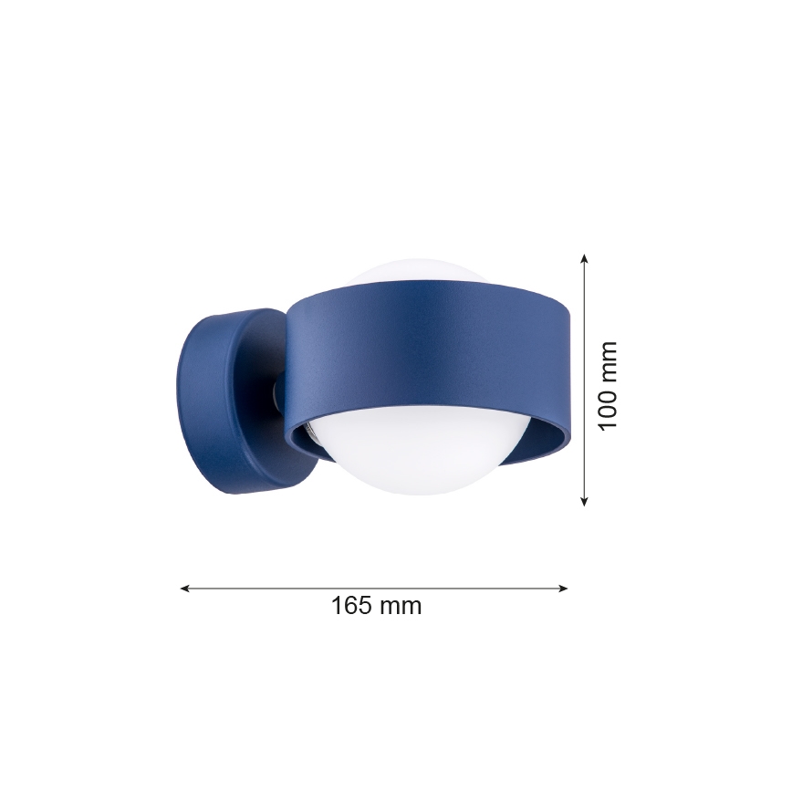 Argon 8061 - Nástenné svietidlo MASSIMO PLUS 1xG9/6W/230V modrá
