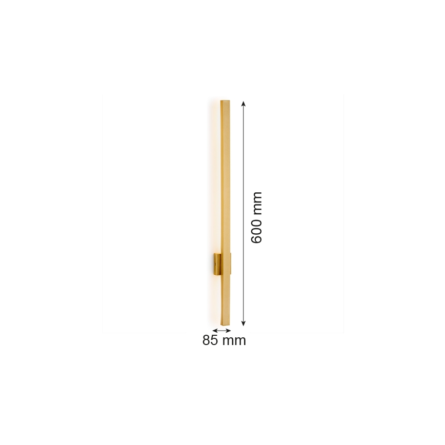 Argon 8063 - LED Nástenné svietidlo ASSE LED/6W/230V zlatá