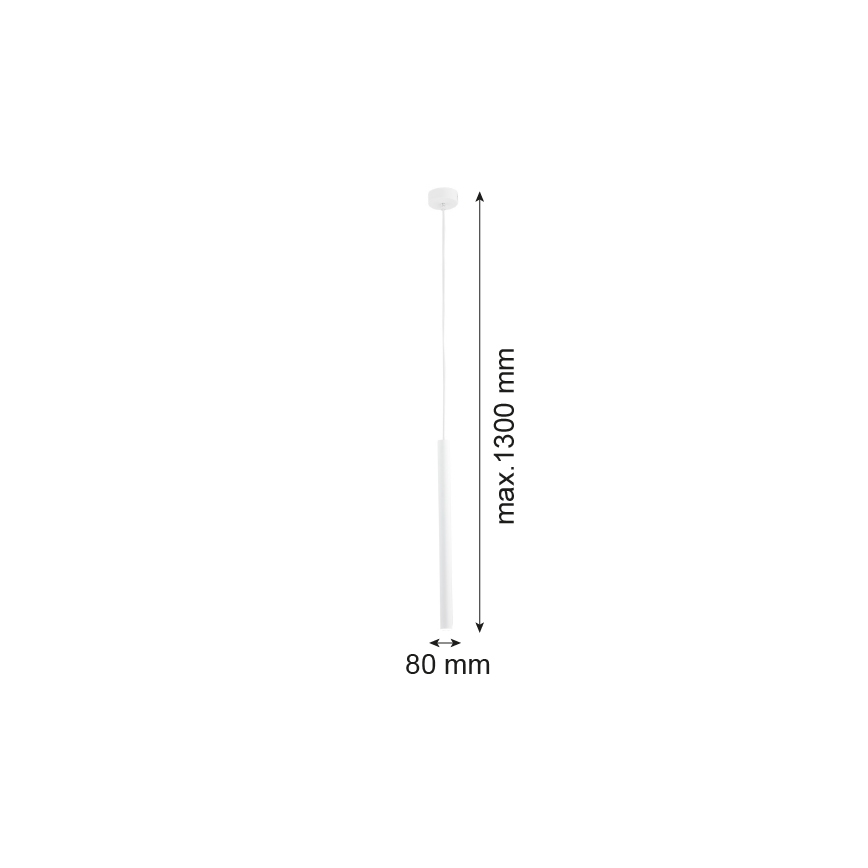 Argon 8066 - Luster na lanku ETNA 1xG9/6W/230V biela