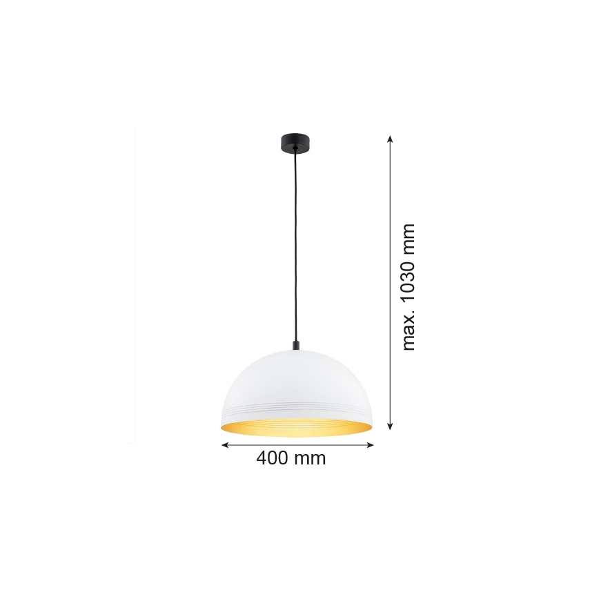 Argon 8241 - Luster na lanku BONITA 1xE27/15W/230V biela