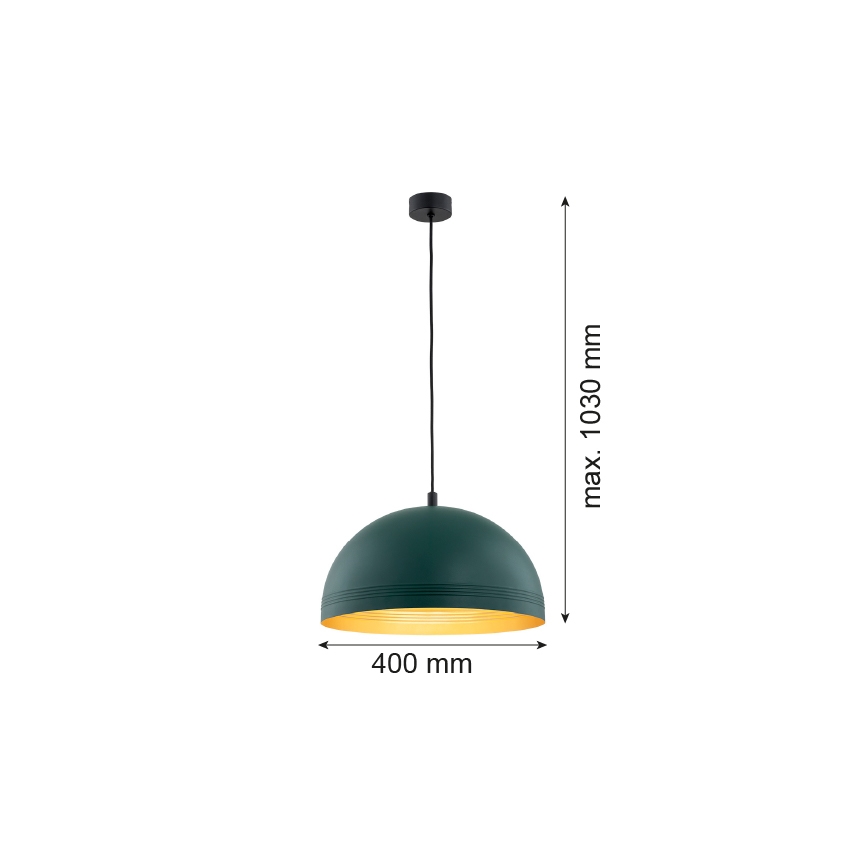 Argon 8243 - Luster na lanku BONITA 1xE27/15W/230V zelená
