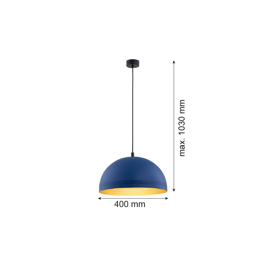 Argon 8244 - Luster na lanku BONITA 1xE27/15W/230V modrá