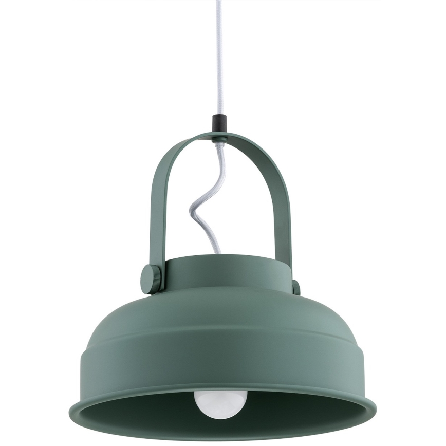 Argon 8287 - Luster na lanku DAKOTA 1xE27/15W/230V zelená