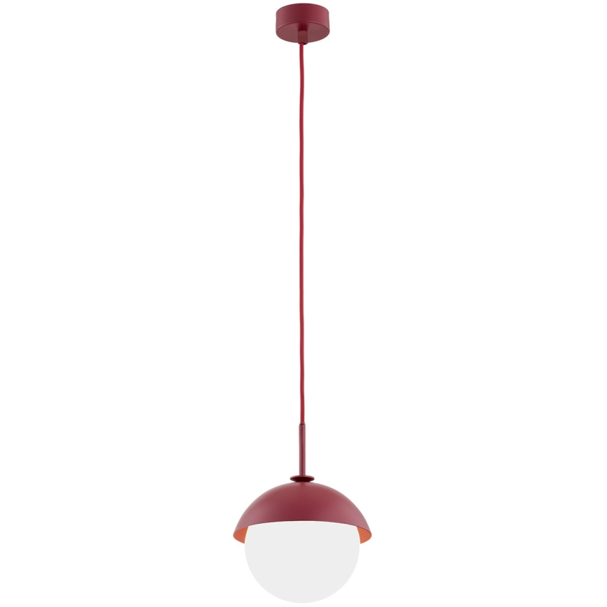 Argon 8296 - Luster na lanku CAPPELLO 1xE27/15W/230V červená