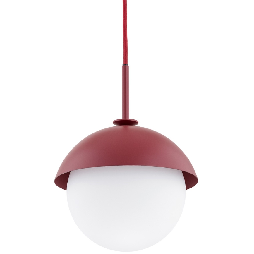 Argon 8296 - Luster na lanku CAPPELLO 1xE27/15W/230V červená