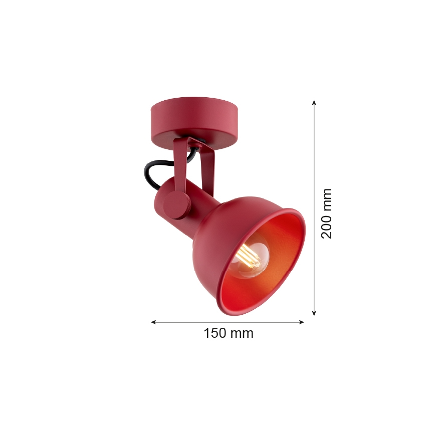 Argon 8298 - Bodové svietidlo LENORA 1xE14/7W/230V červená