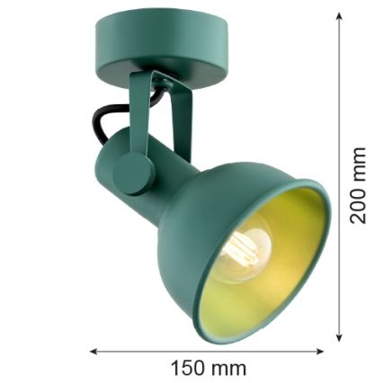 Argon 8299 - Bodové svietidlo LENORA 1xE14/7W/230V zelená