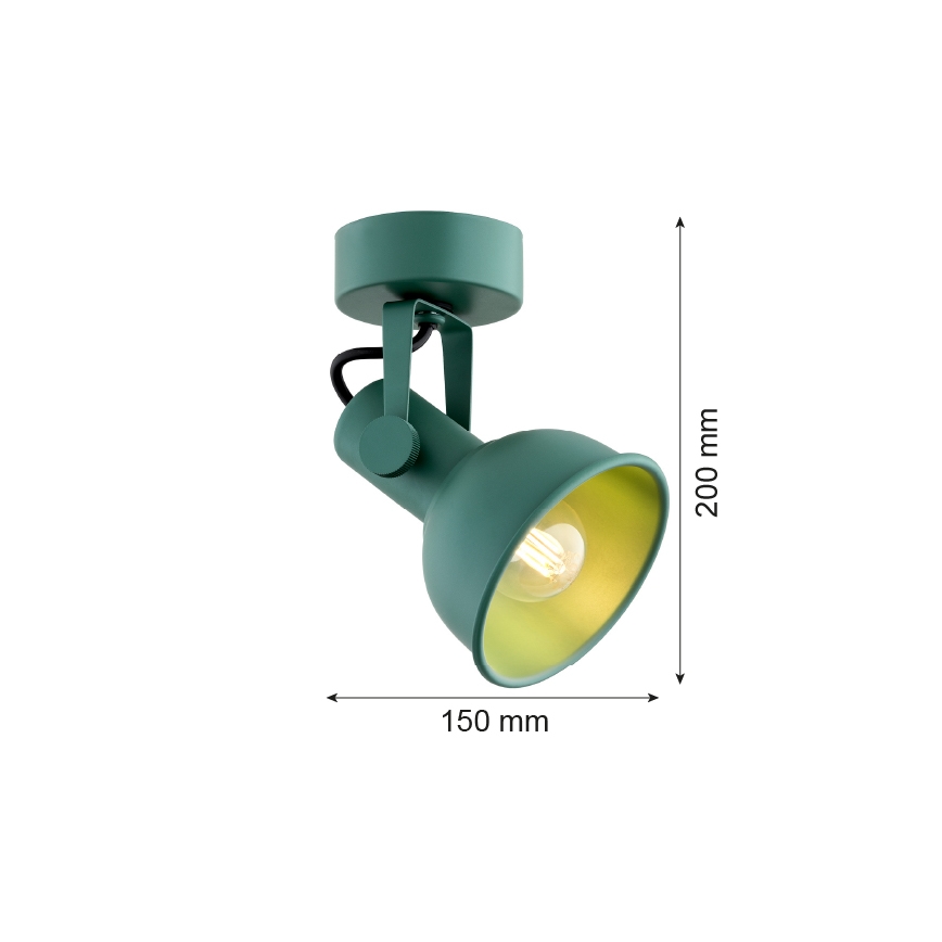 Argon 8299 - Bodové svietidlo LENORA 1xE14/7W/230V zelená