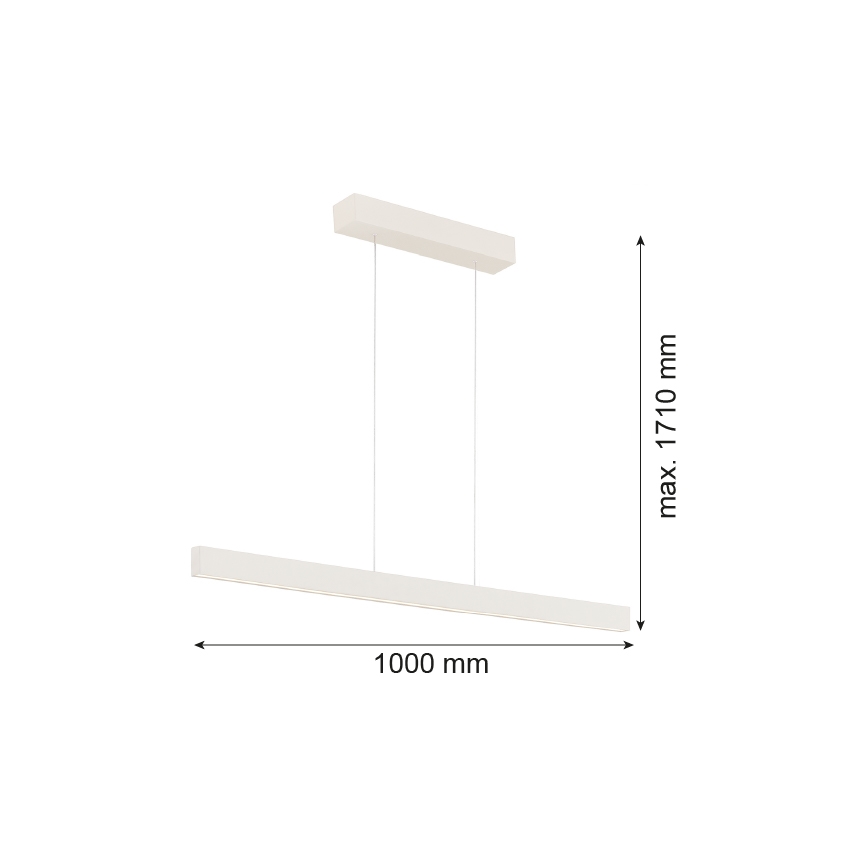 Argon 8302 - LED Luster na lanku BALANS LED/35W/230V 3000K krémová