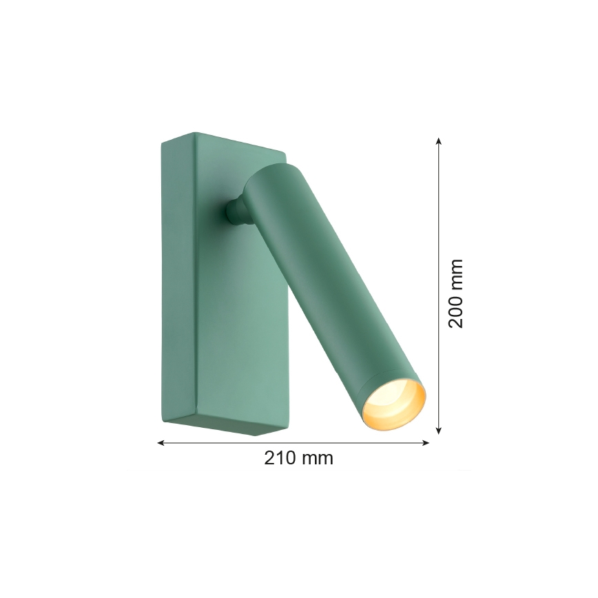 Argon 8332 - LED Nástenné bodové svietidlo RIO LED/4,2W/230V 3000K zelená