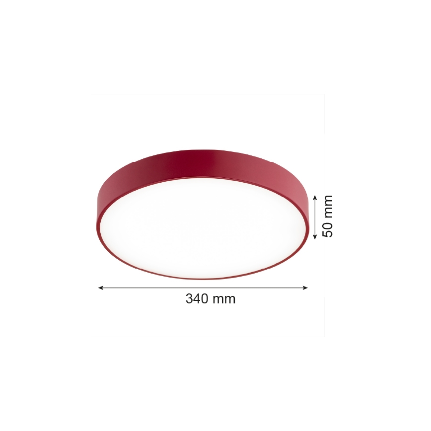 Argon 8334 - LED Stropné svietidlo TIAMO LED/22W/230V 4000K červená
