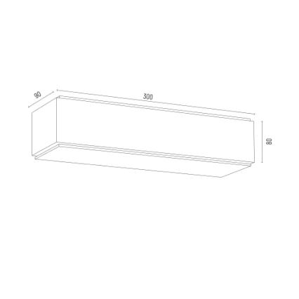 Argon 8366 - Nástenné svietidlo CARLSON 1xE27/15W/230V 30 cm čierna