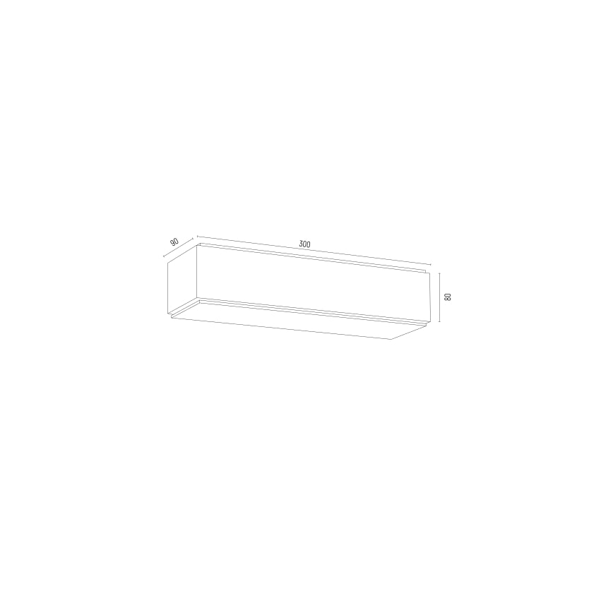 Argon 8366 - Nástenné svietidlo CARLSON 1xE27/15W/230V 30 cm čierna