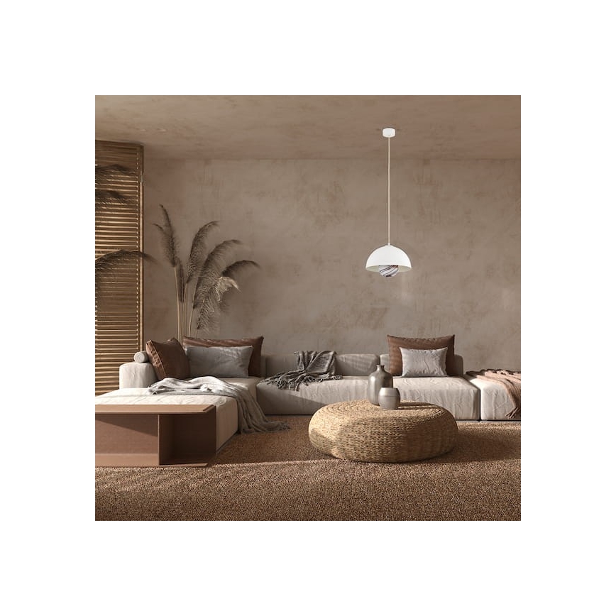 Argon 8443 - Luster na lanku PIAVA 1xE14/7W/230V alabaster biela