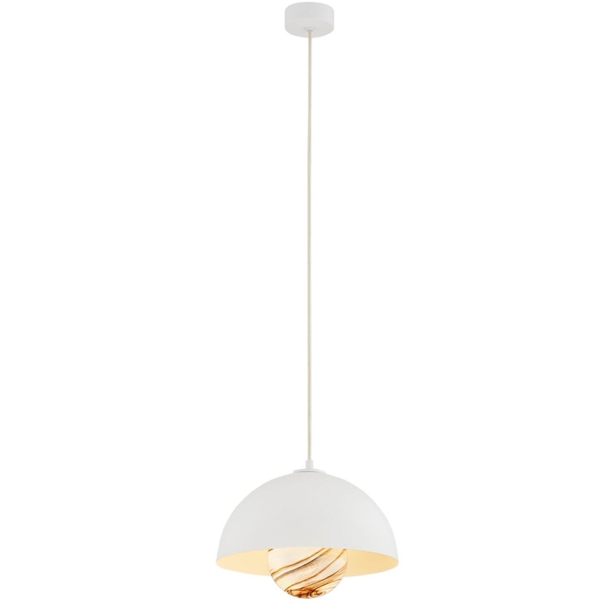 Argon 8443 - Luster na lanku PIAVA 1xE14/7W/230V alabaster biela