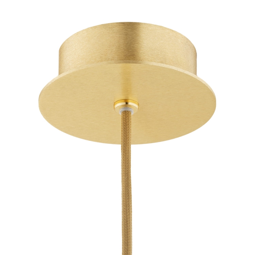 Argon 8448 - Luster na lanku ALMIROS 1xE27/15W/230V pr. 30 cm alabaster zlatá