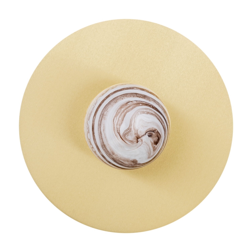 Argon 8449 - Nástenné svietidlo PIAVA 1xE14/7W/230V alabaster zlatá