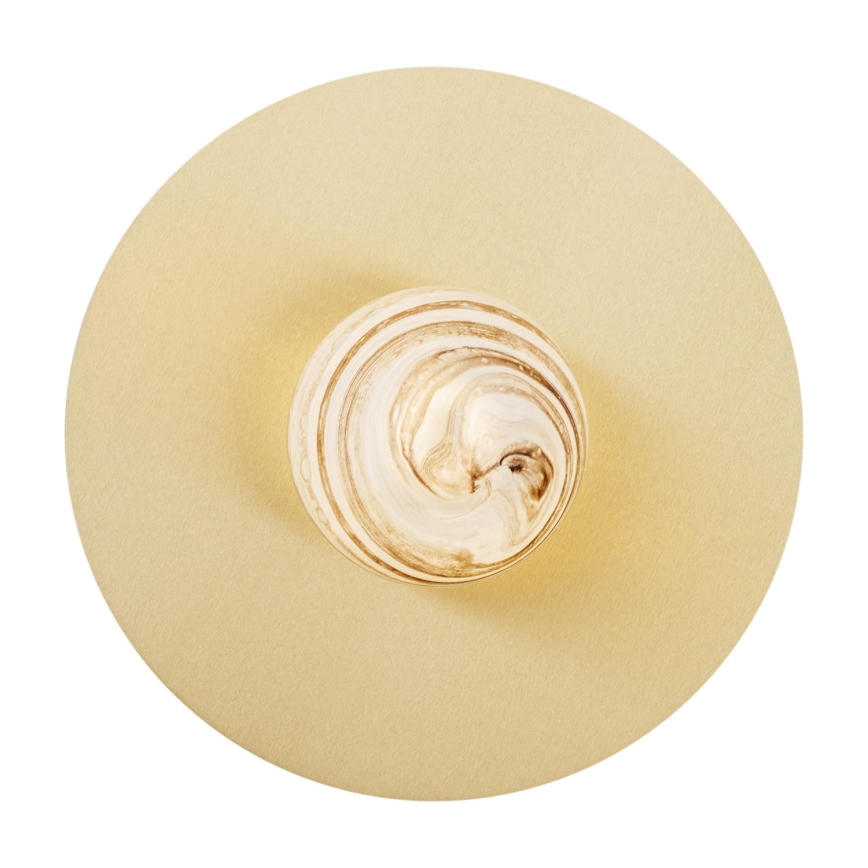 Argon 8449 - Nástenné svietidlo PIAVA 1xE14/7W/230V alabaster zlatá