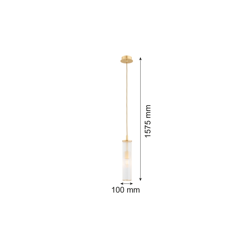 Argon 8489 - Luster na lanku HAMPTON 1xE14/7W/230V zlatá
