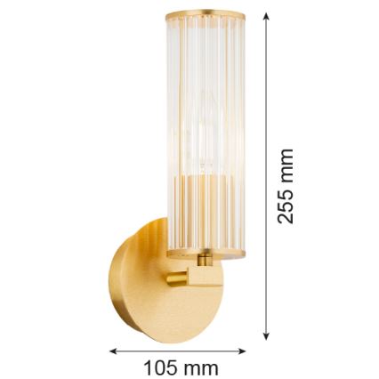 Argon 8497 - Nástenné svietidlo HAMPTON 1xE14/7W/230V zlatá