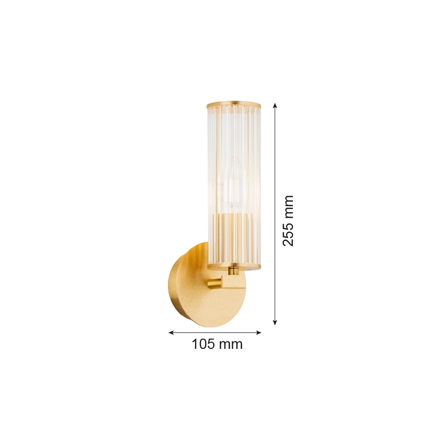 Argon 8497 - Nástenné svietidlo HAMPTON 1xE14/7W/230V zlatá