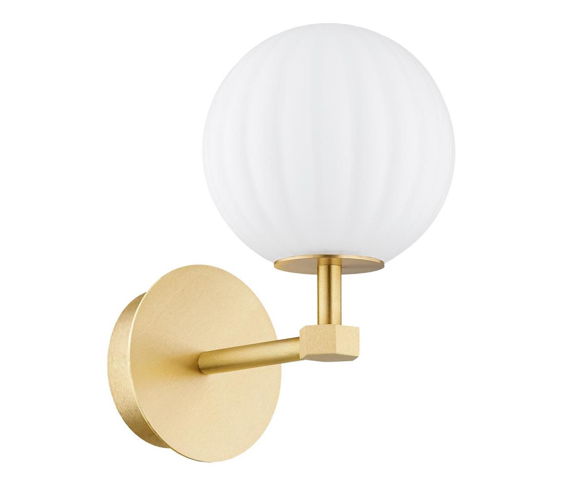 Argon 8502 - Nástenná lampa PALOMA 1xE14/7W/230V zlatá/biela 8502