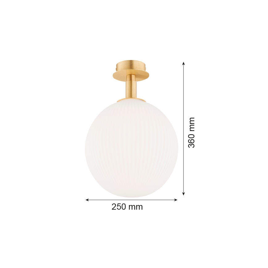 Argon 8505 - Stropné svietidlo PALOMA 1xE27/15W/230V zlatá/biela