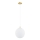 Argon 8507 - Luster na lanku PALOMA 1xE27/15W/230V pr. 25 cm zlatá/biela