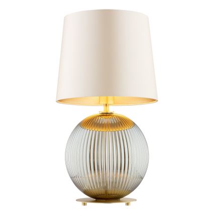 Argon 8530 - Stolná lampa HAMILTON 1xE27/15W/230V 54 cm krémová/šedá