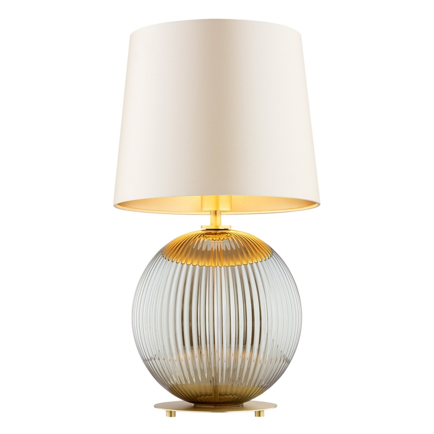 Argon 8530 - Stolná lampa HAMILTON 1xE27/15W/230V 54 cm krémová/šedá