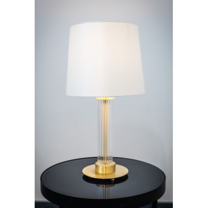 Argon 8540 - Stolná lampa HAMPTON 1xE27/15W/230V 57 cm biela